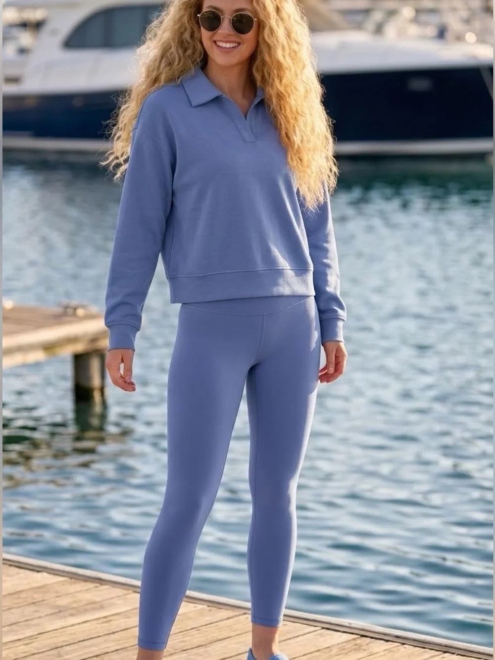 NWT Lululemon Align High Rise 25” Size 6 Blue Leggings